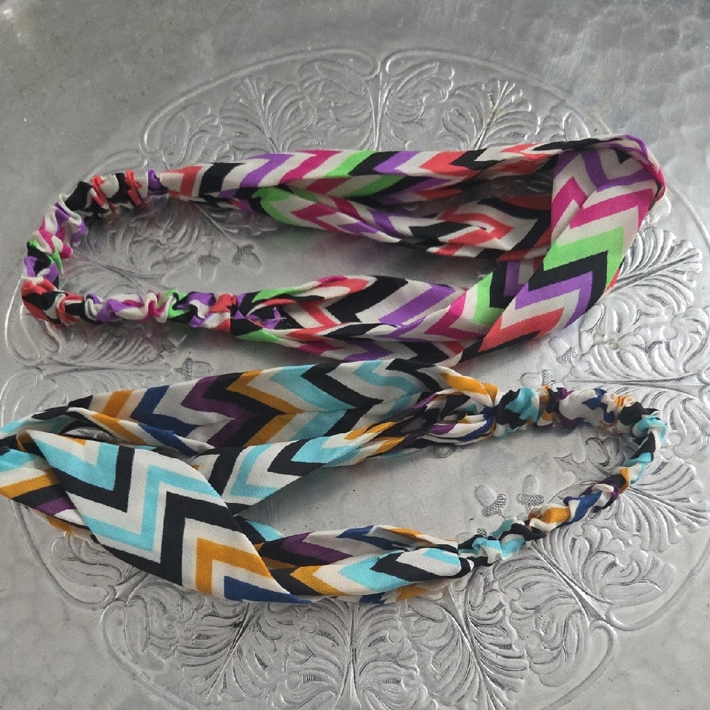 Colorful Chevron Headbands